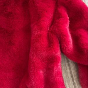 Gorgeous Girls Red Fuzzy Sweater/Sweatshirt